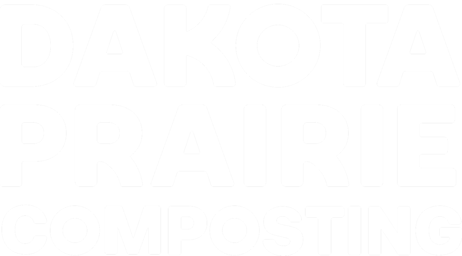 Text that says Dakota Prairie Composting